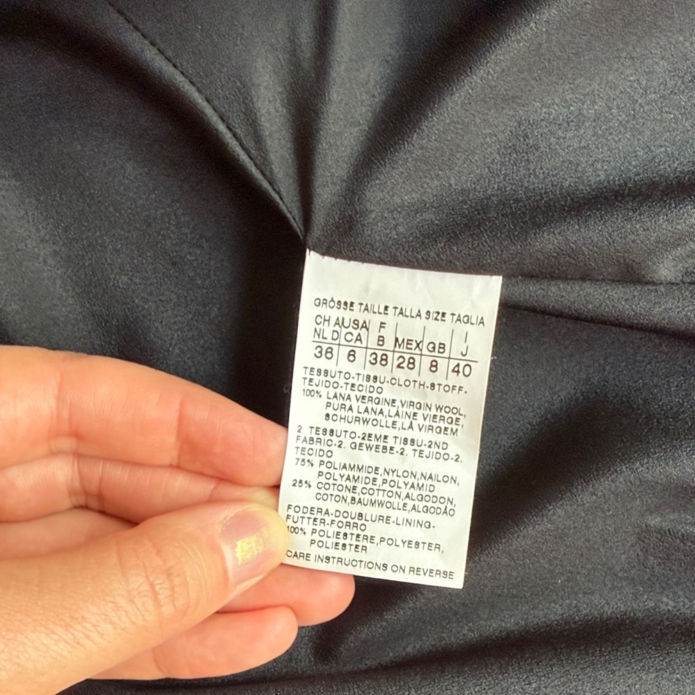 Sportmax Black Wool Coat - Picture 7 of 11